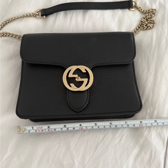 Gucci Black Crossbody Bag with Gold Accents - Picture 8 of 9